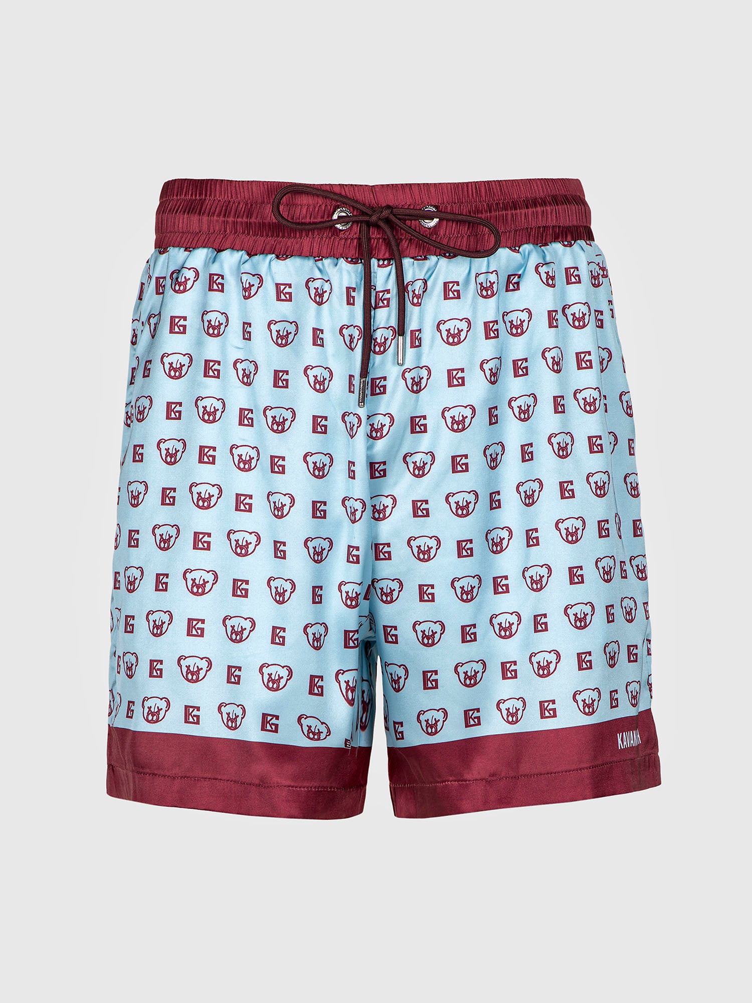 Blue Bear Mania Satin Shorts