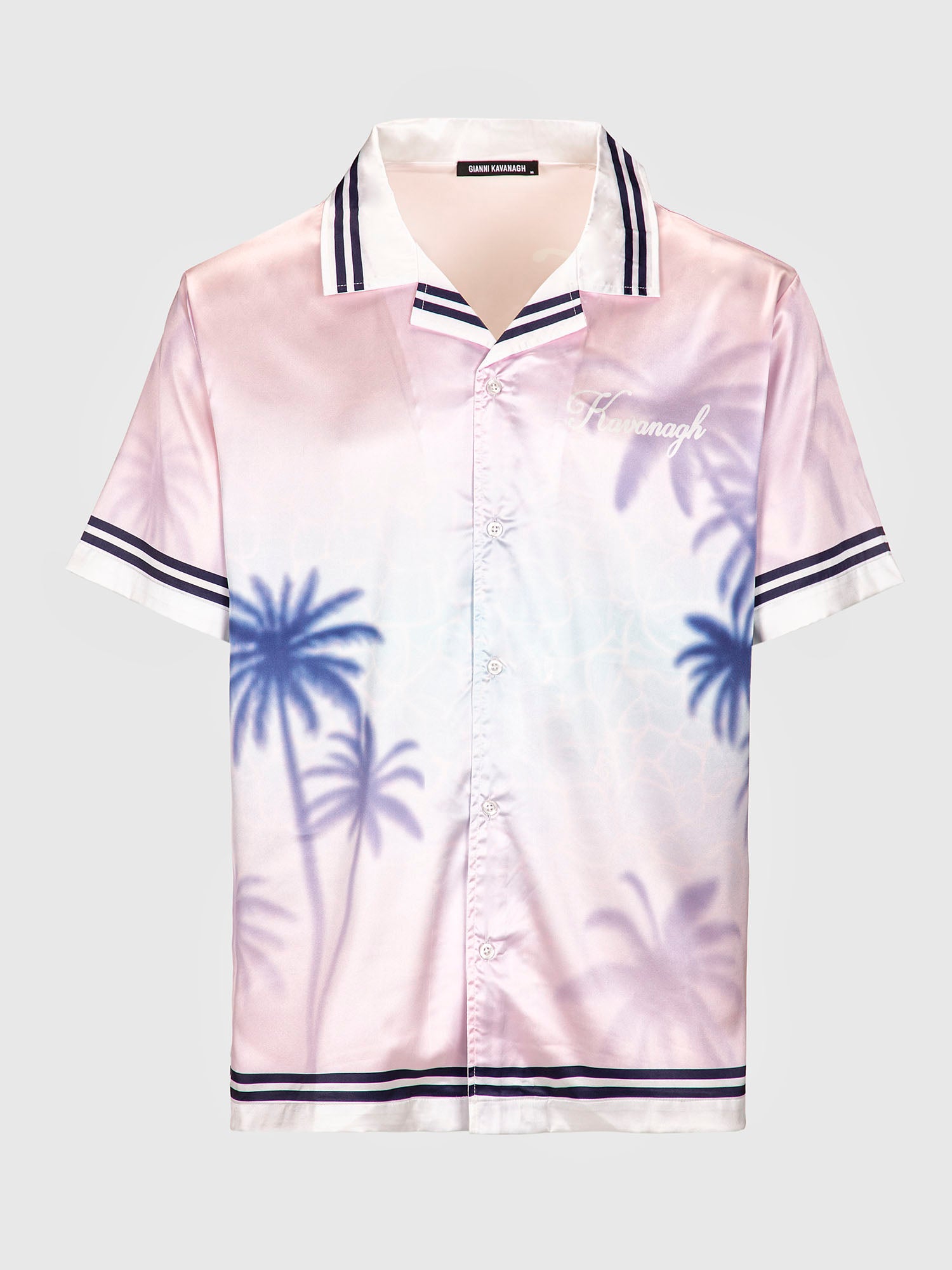 shirts / Light Pink Pool Satin Shirt