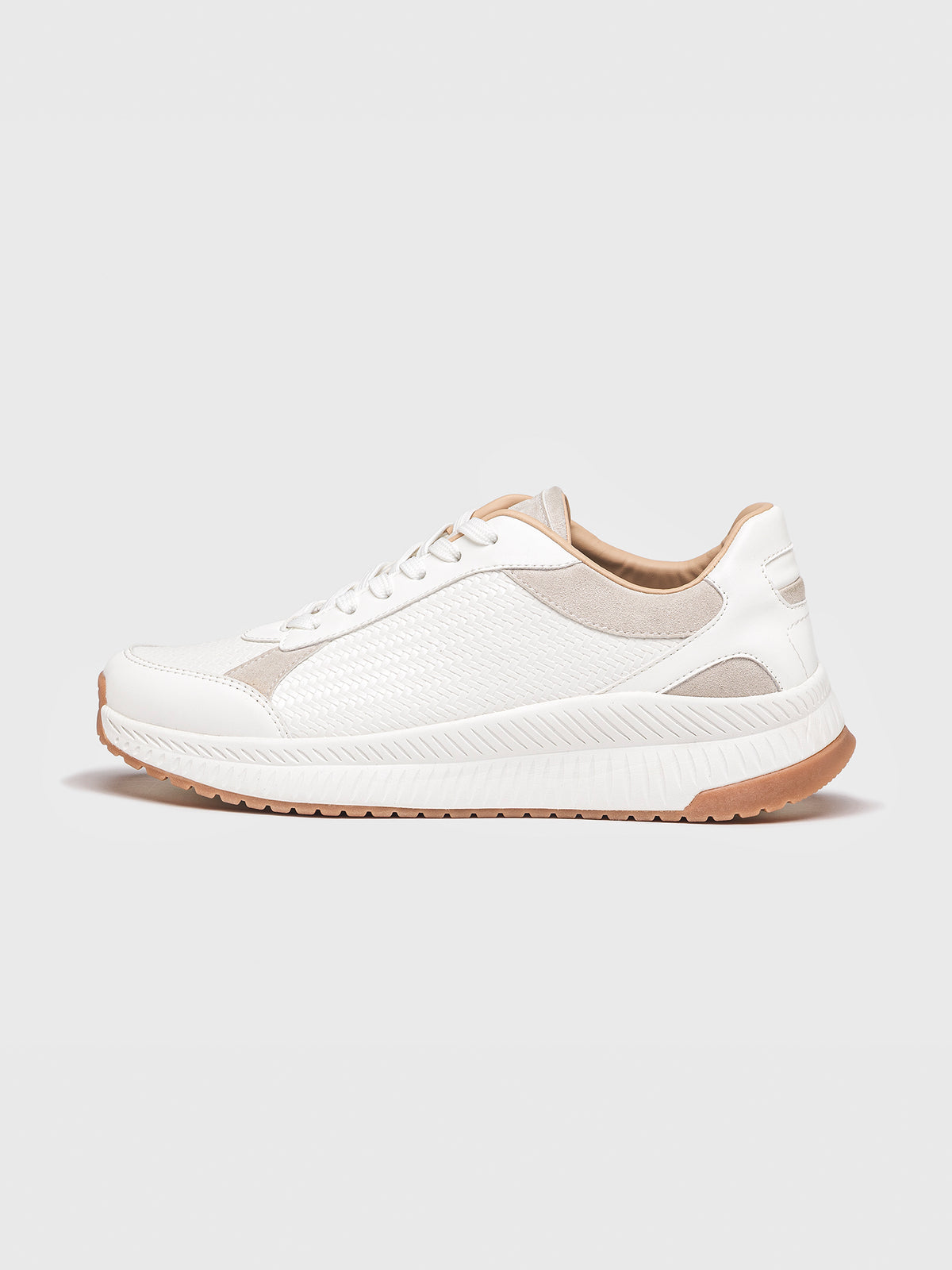 sneakers / White Tangled Sneakers