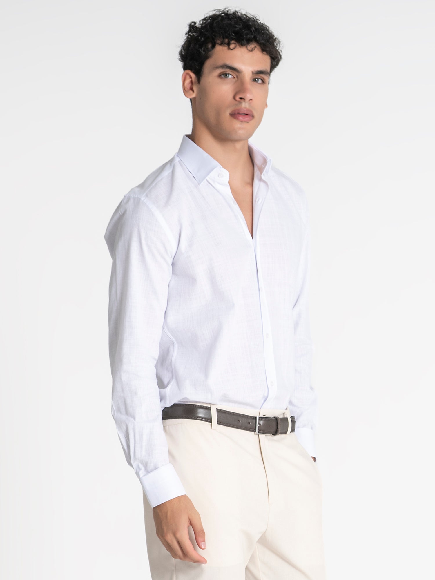 White Linen Shirt