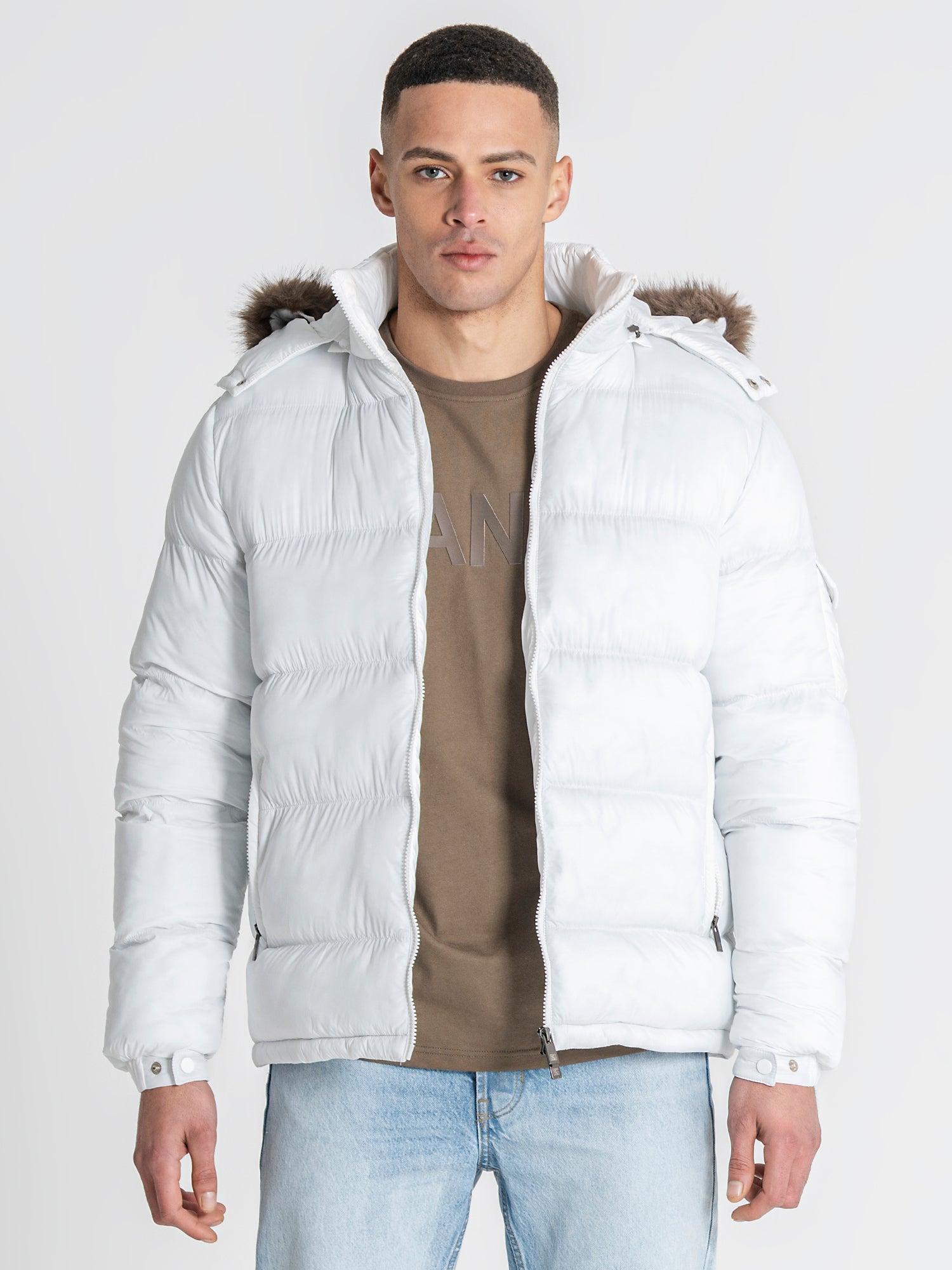 puffers / White GK Puffer Jacket