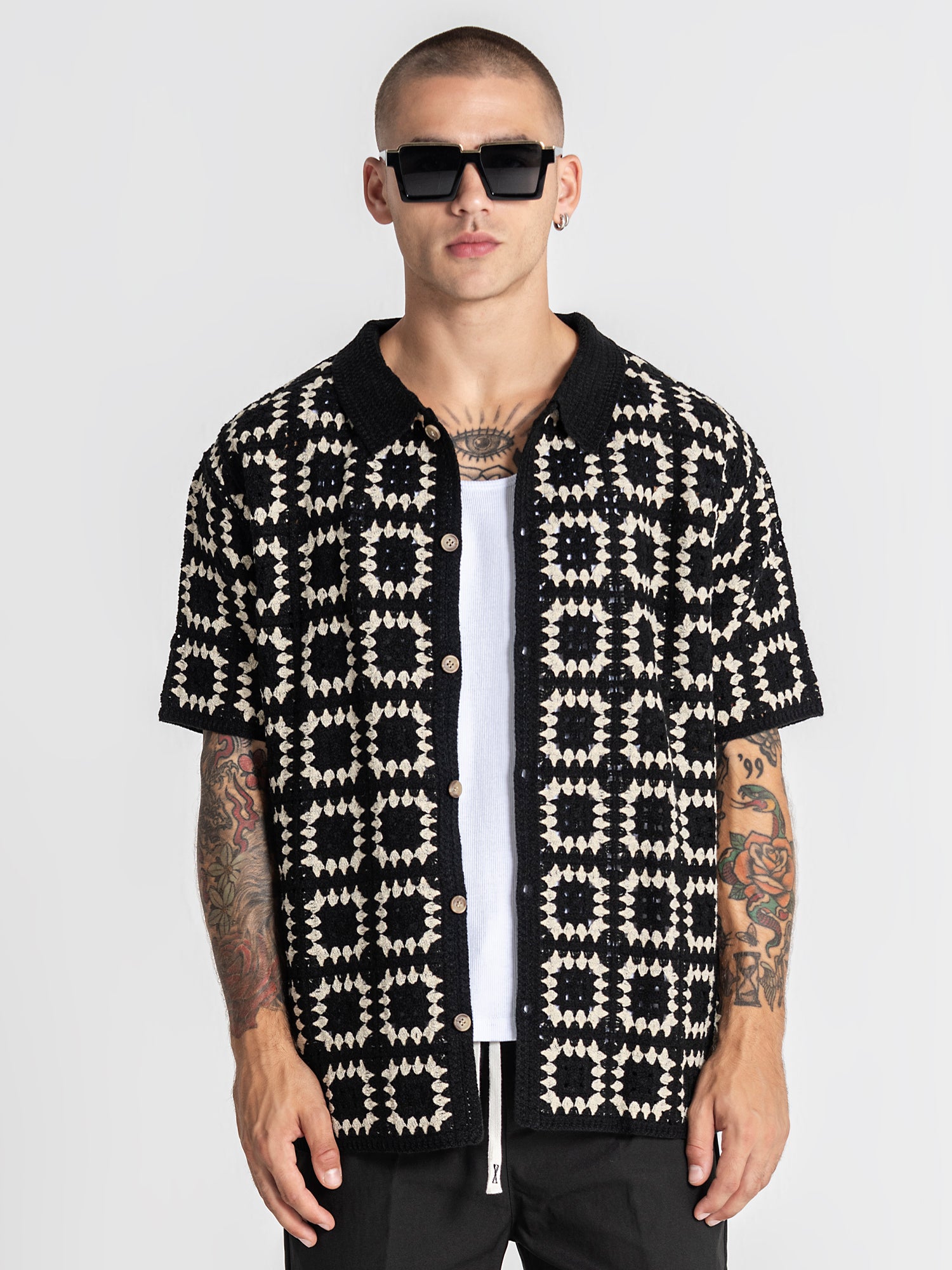 Black Nature Knit Shirt