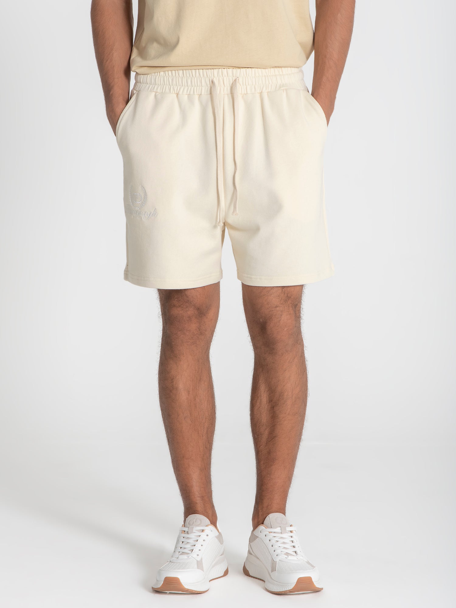 Beige Wing Shorts