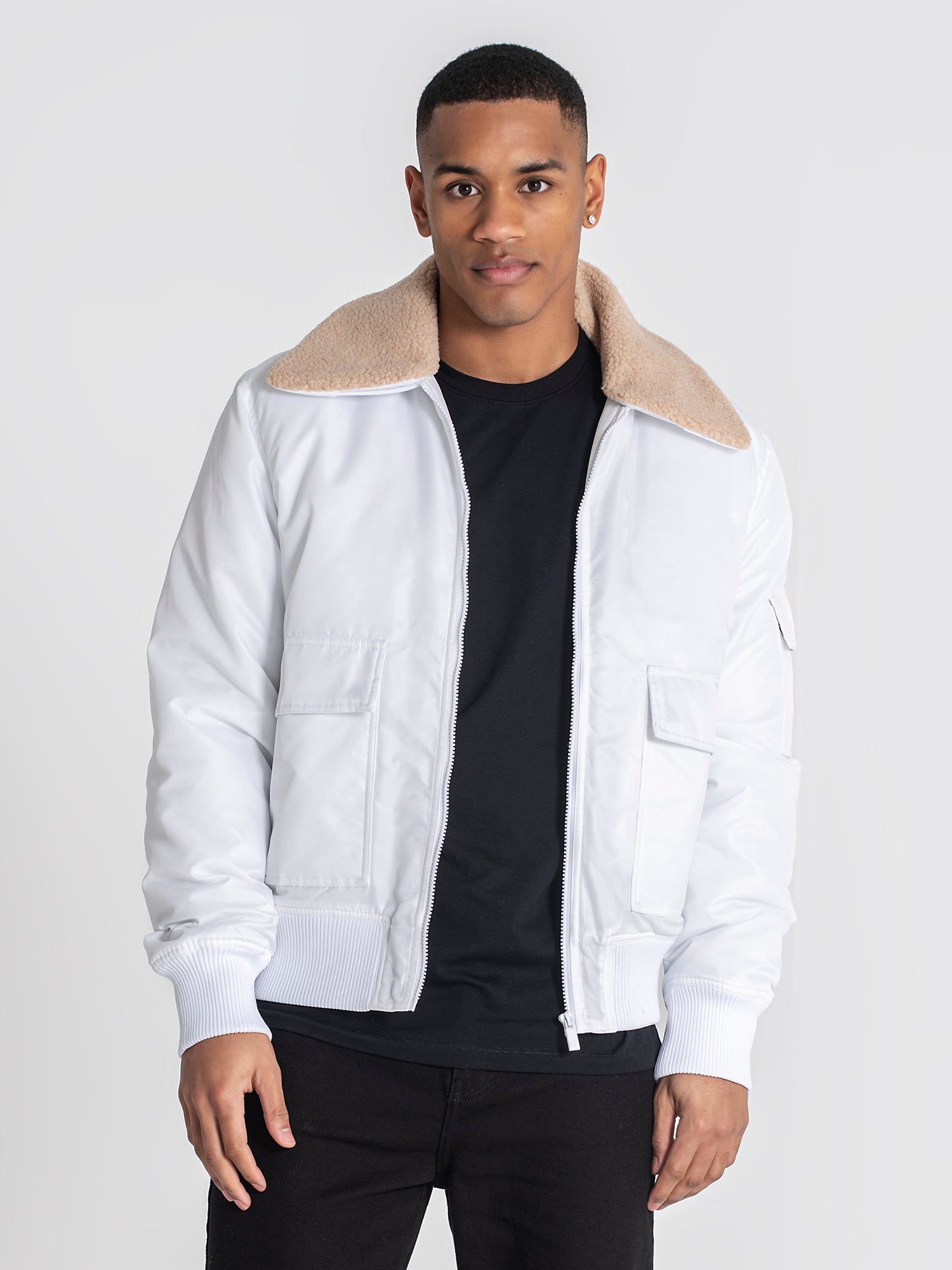 White Aviator Jacket