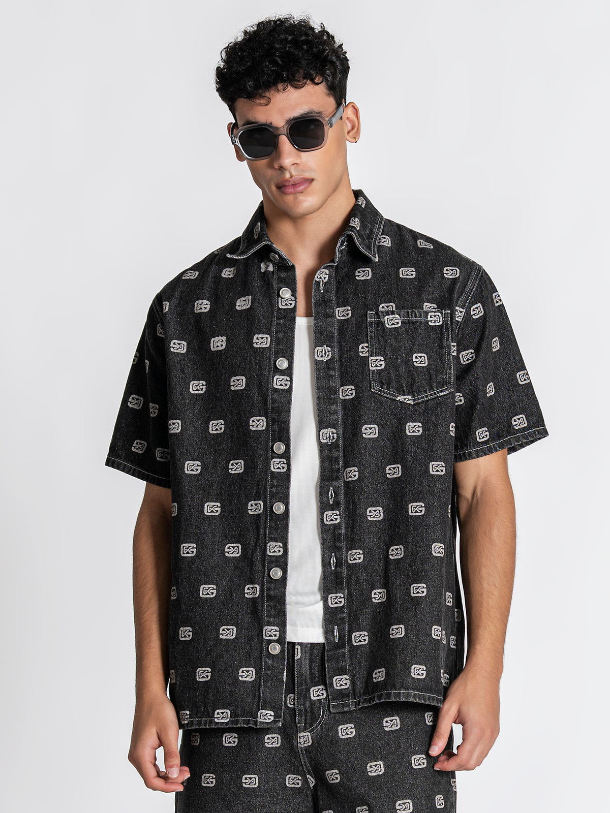 shirts / Grey GK Denim Shirt