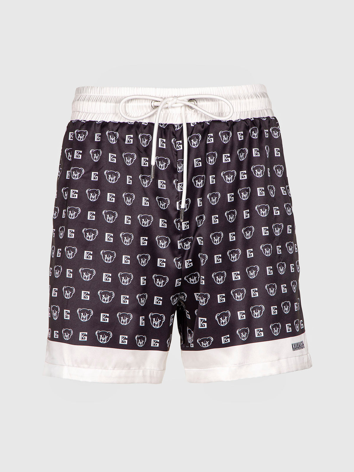 shorts / Black Bear Mania Satin Shorts