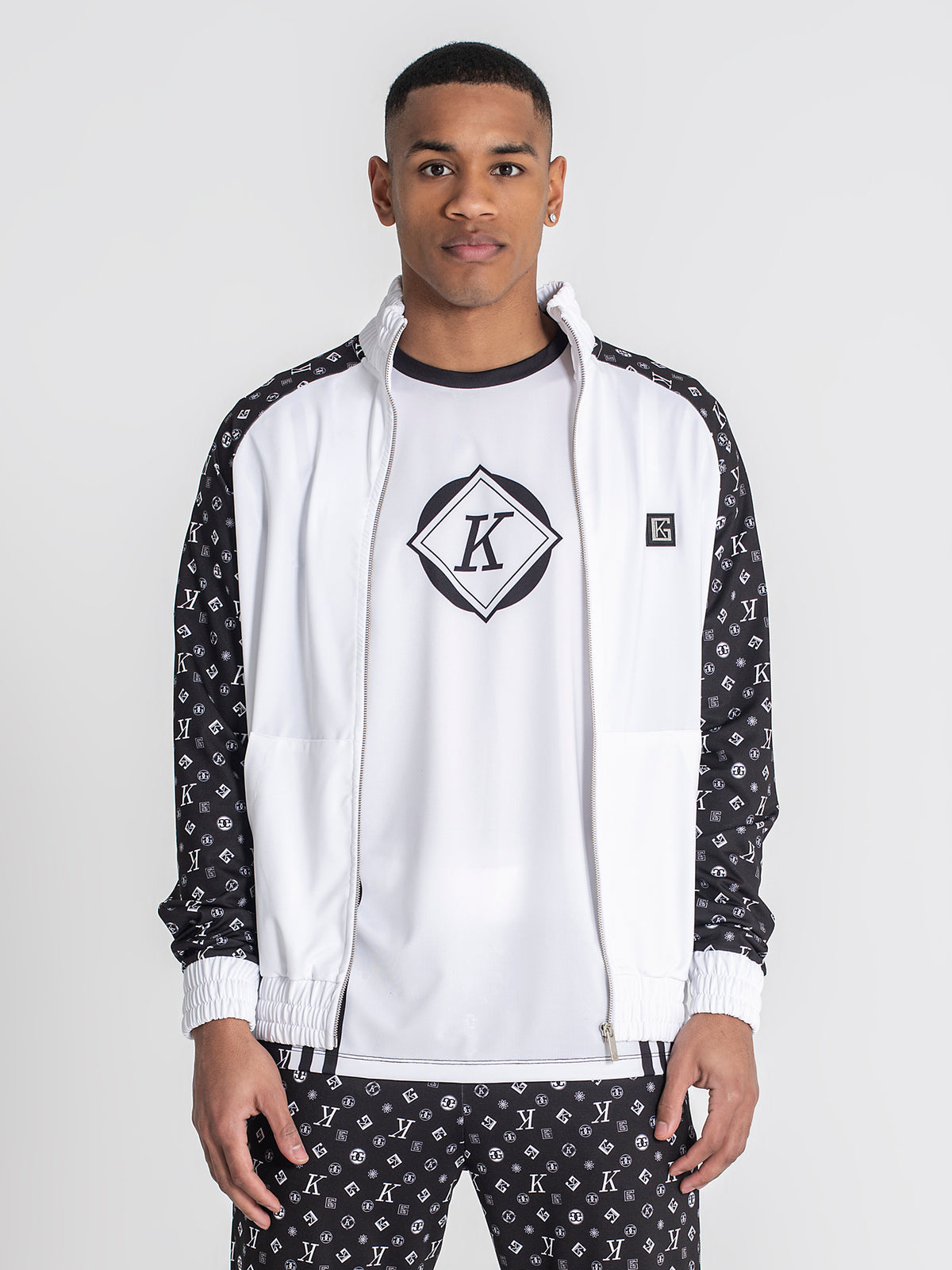 zip jackets / White Attitude Jacket