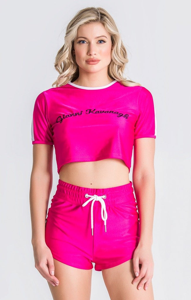 Neon Pink Cropped Tee | T-shirts | Gianni Kavanagh – UB Online Store