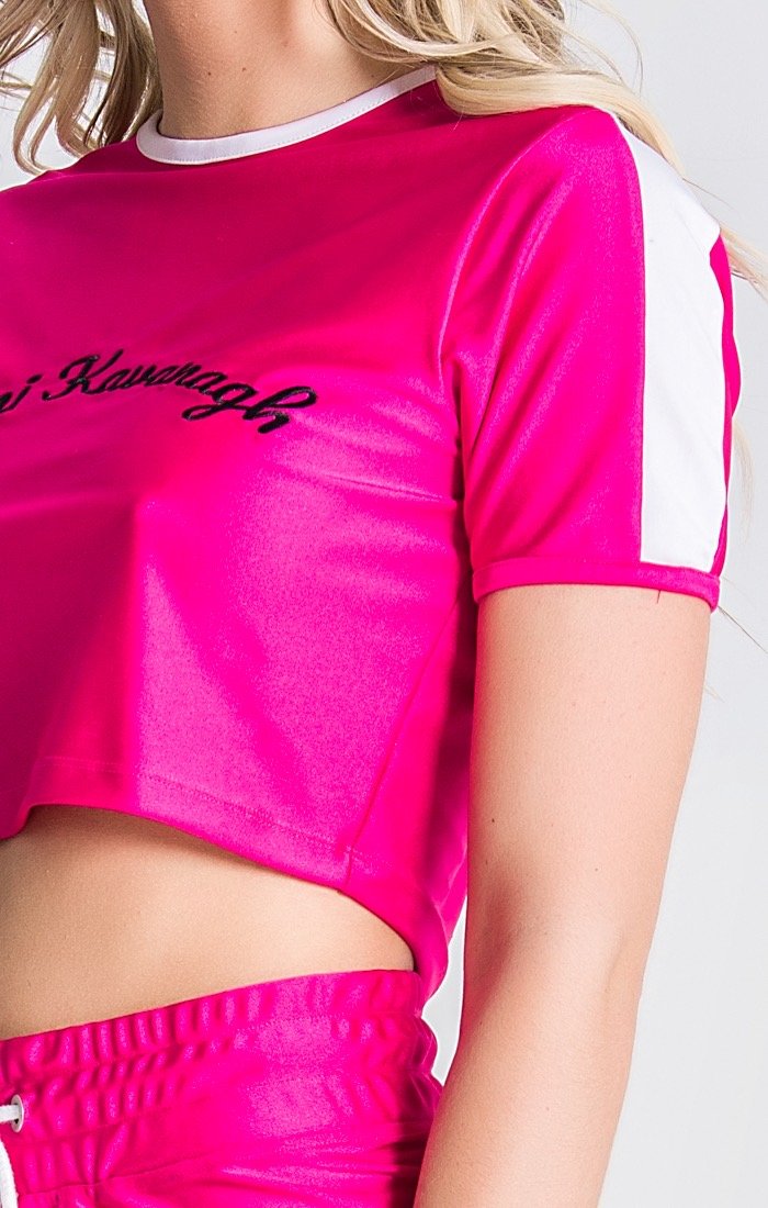 Neon Pink Cropped Tee