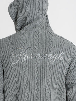 hoodies / Grey Core Knit Hoodie