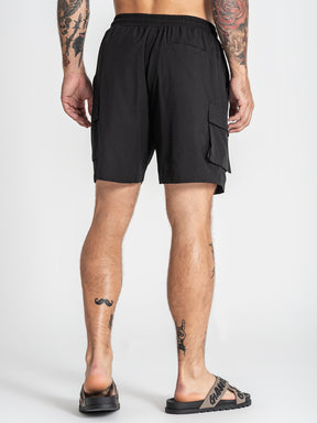 swimshorts / Black Cargo Swimshorts