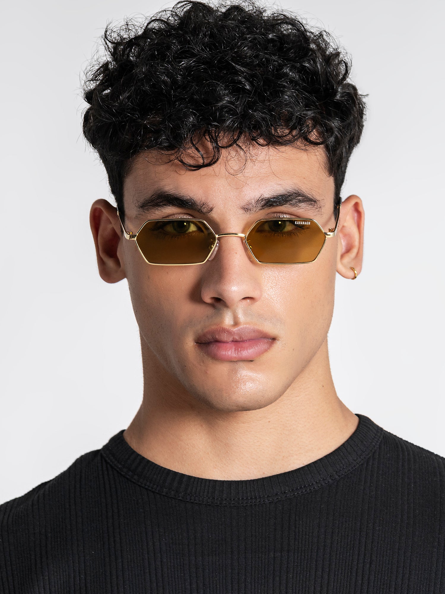 Green Geometric Sunglasses