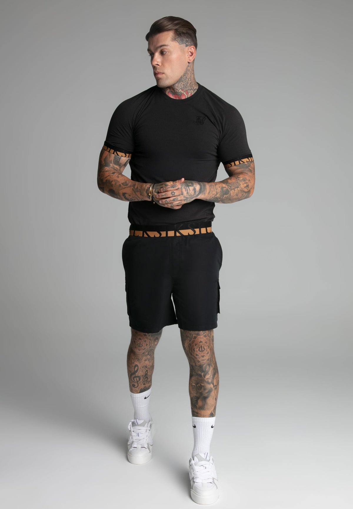 swimshorts / Black Cargo Swim Short