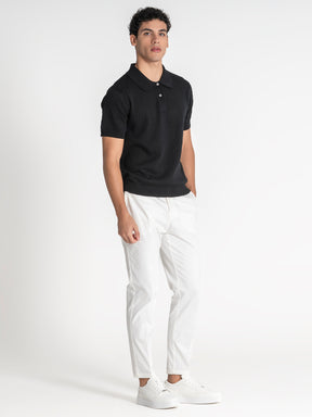 polos / Black Sense Knit Polo