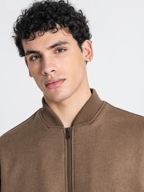 bombers / Taupe Soft Core Bomber Jacket
