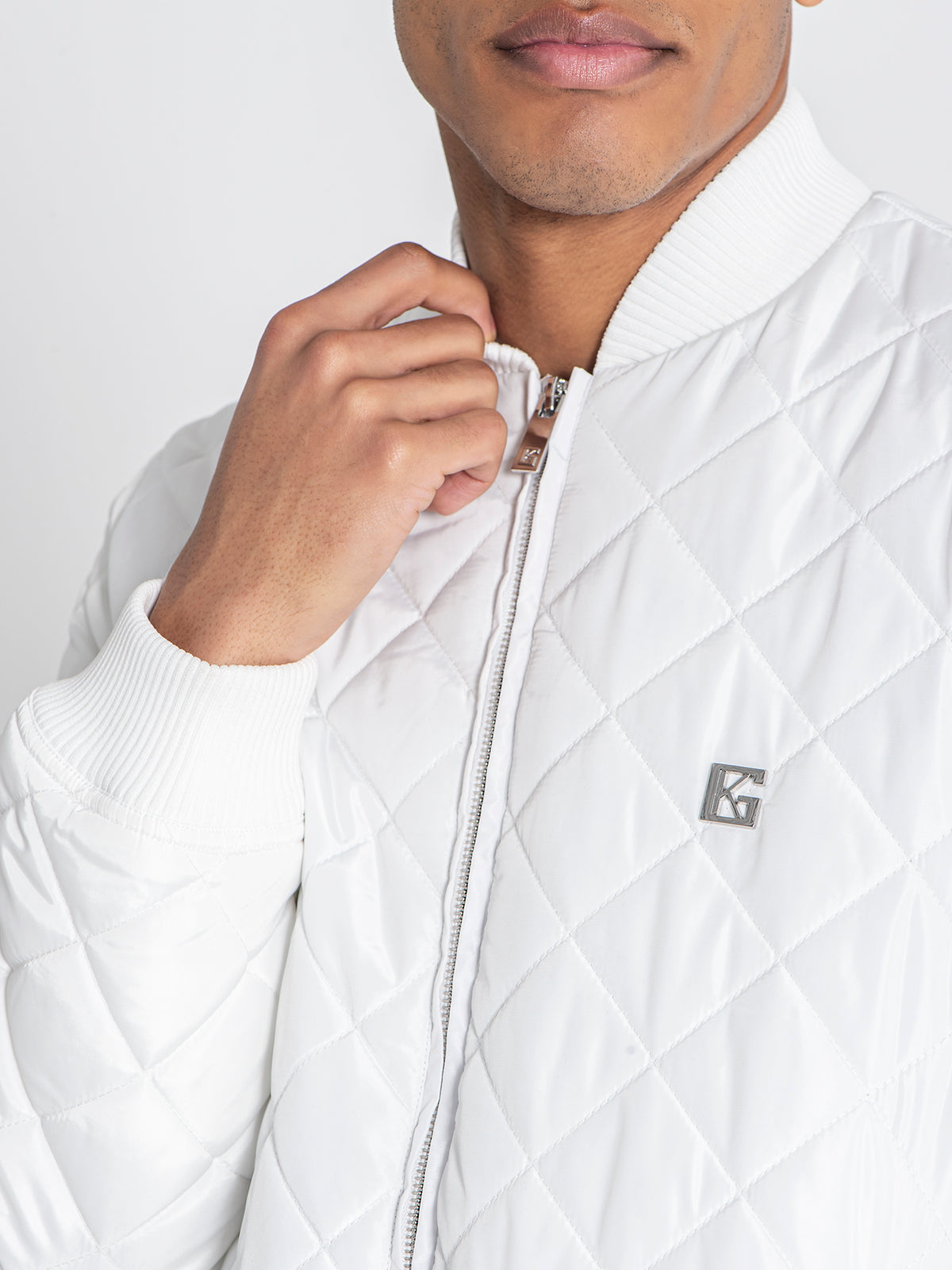 bombers / White Pillow Bomber Jacket