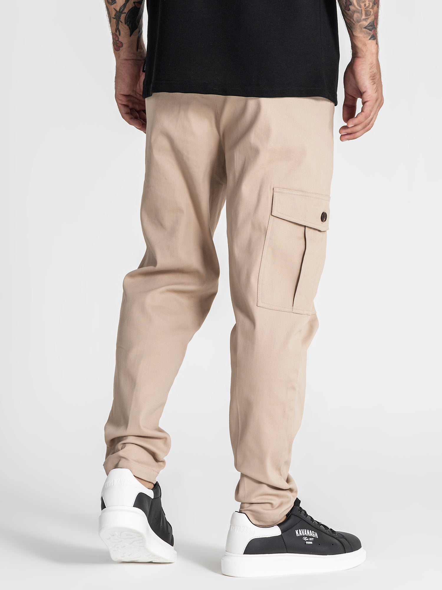 pants / Beige Cargo Chino Pants