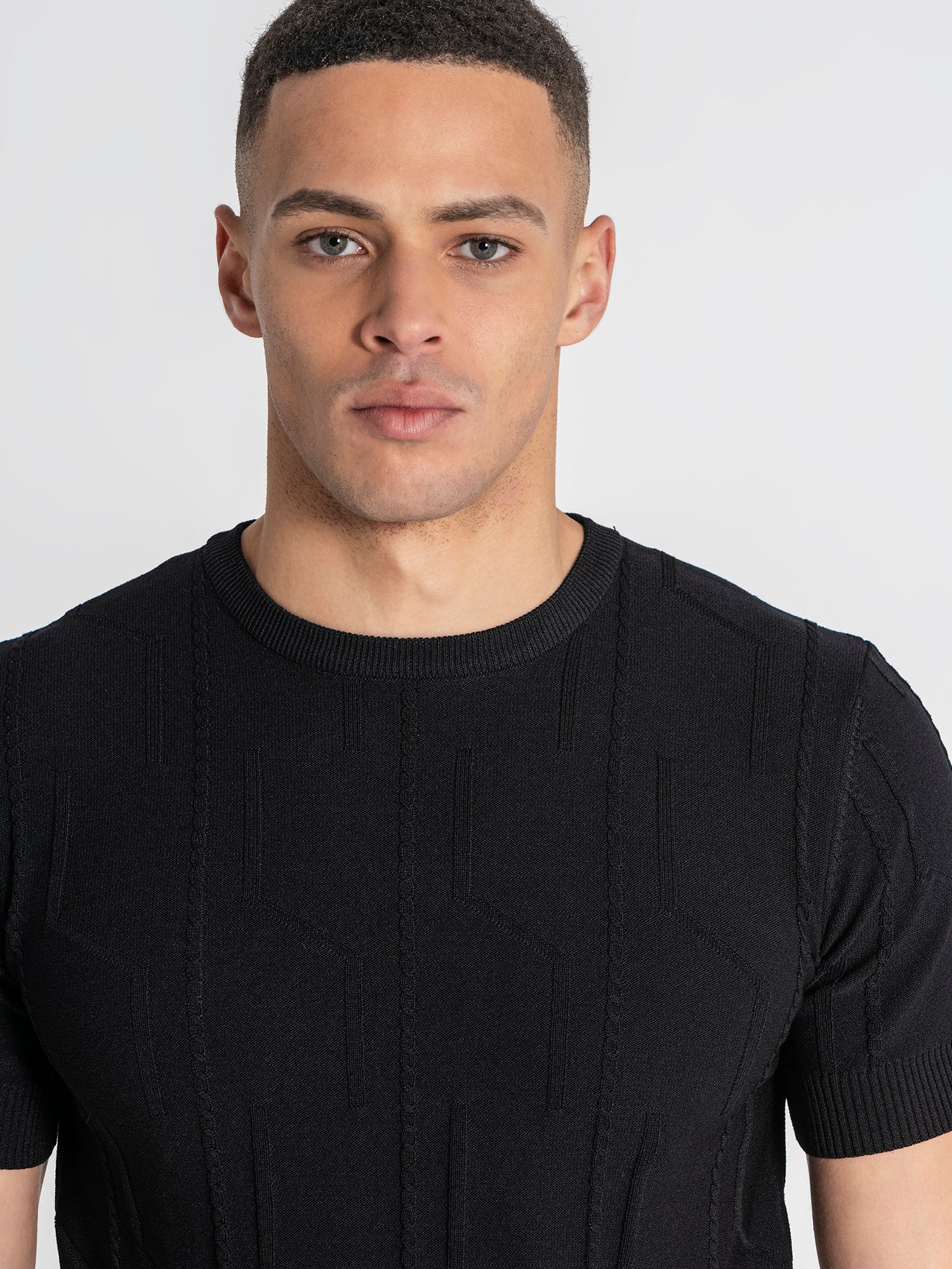 t-shirts / Black Dimension Knit Tee