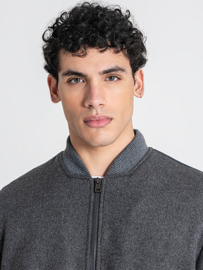 bombers / Grey Soft Core Bomber Jacket