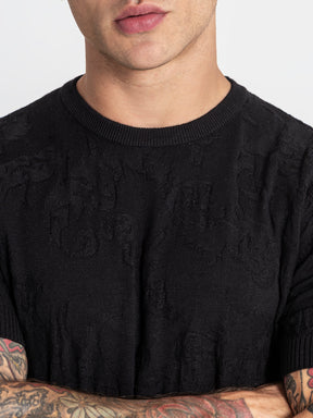 t-shirts / Black Majestic Knit Tee
