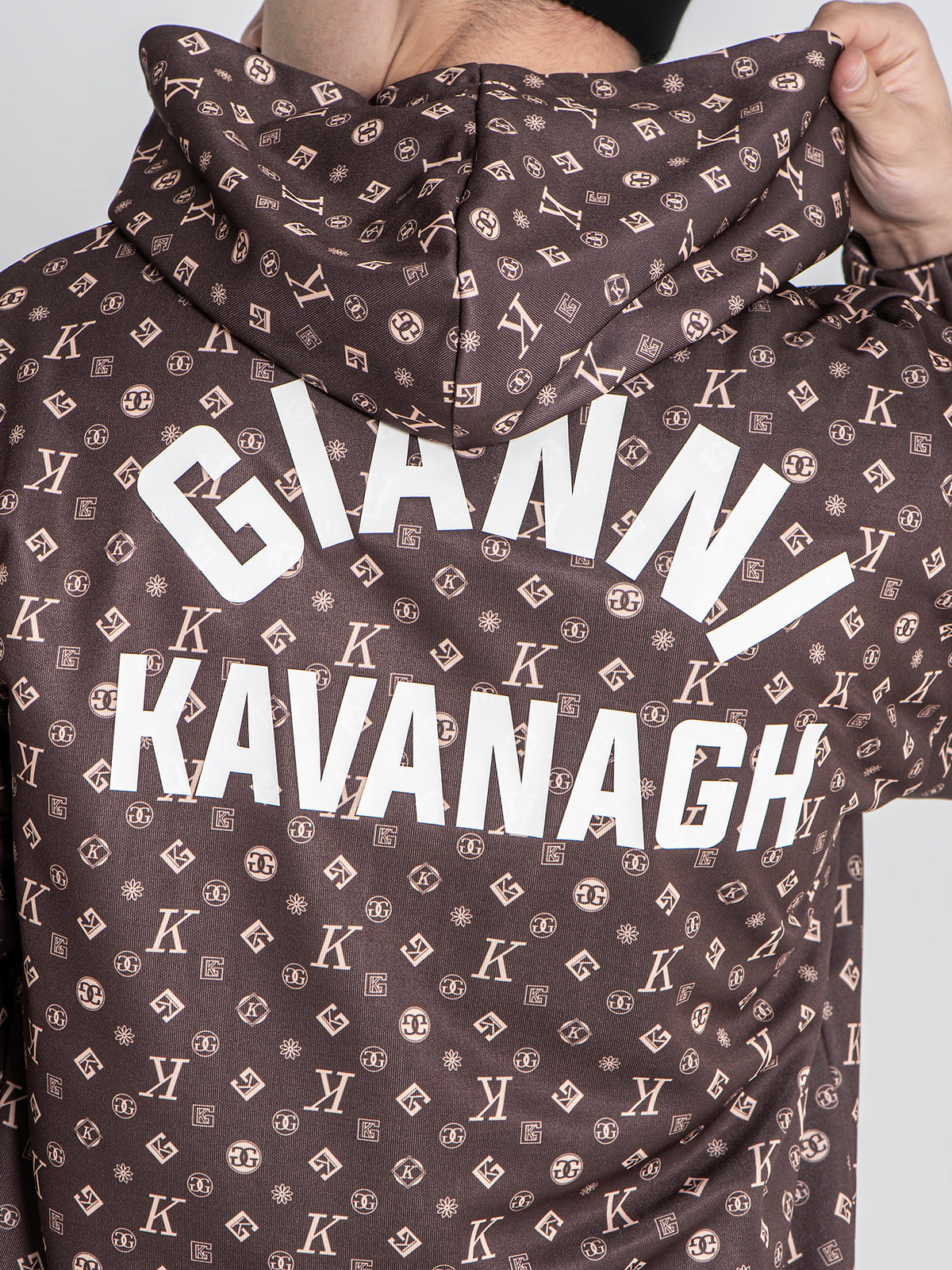 zip jackets / Brown Logomania Hoodie Jacket