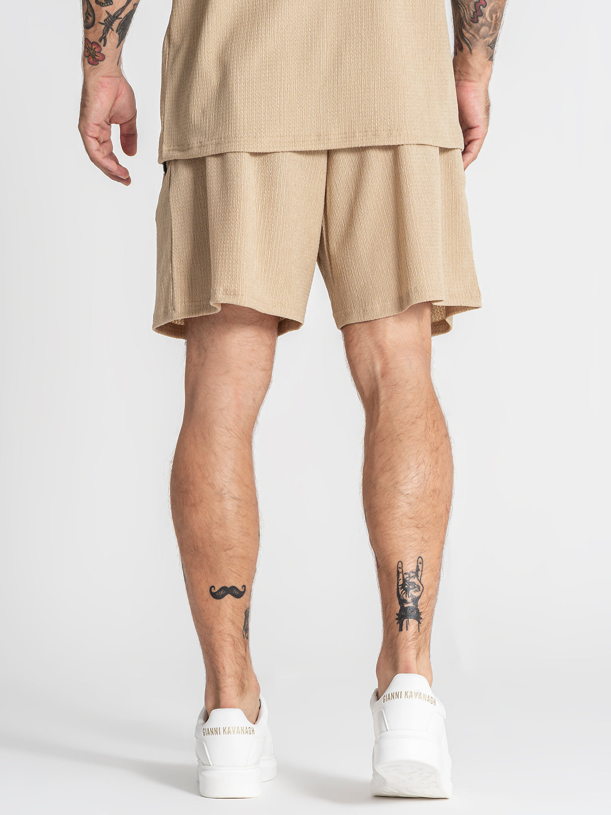 shorts / Beige Texture Shorts