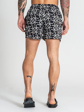 swimshorts / Black Gatsby Gold Swimshorts