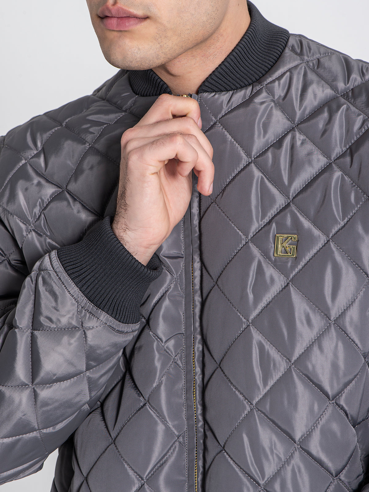 bombers / Grey Pillow Bomber Jacket