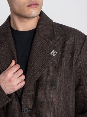 overcoats / Brown Oxford Coat