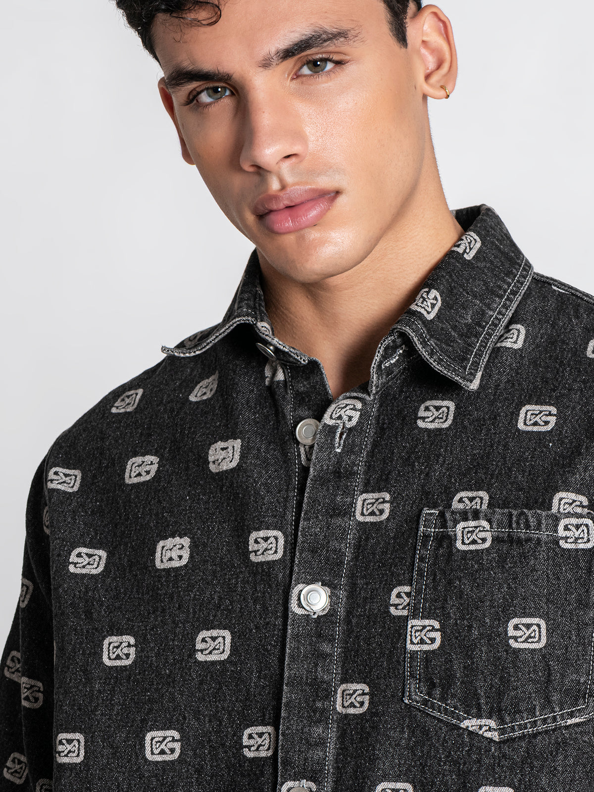 shirts / Grey GK Denim Shirt