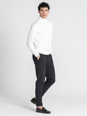 sweats / White Soft Knit Turtleneck