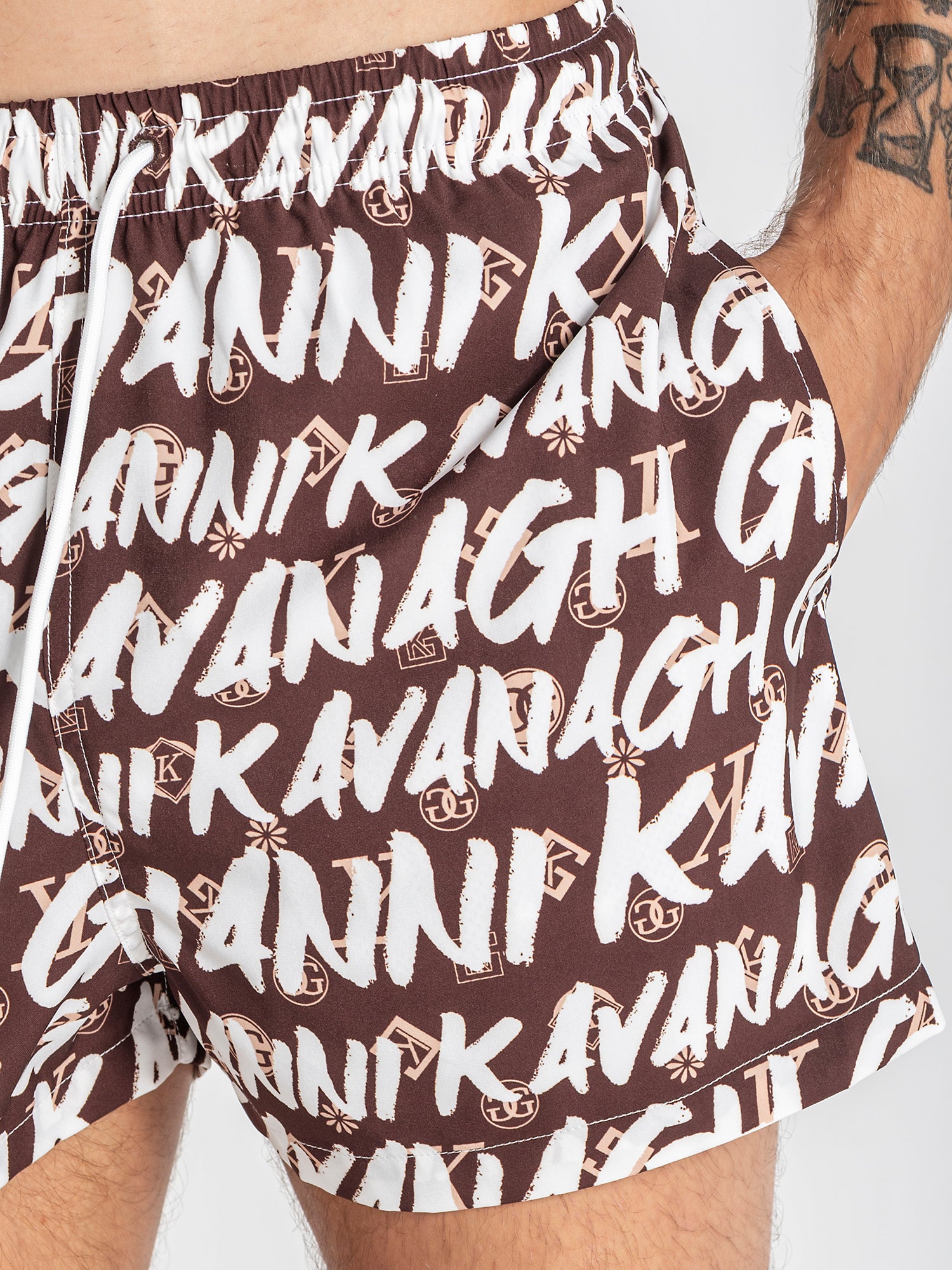 swimshorts / White Rebel Swimshorts