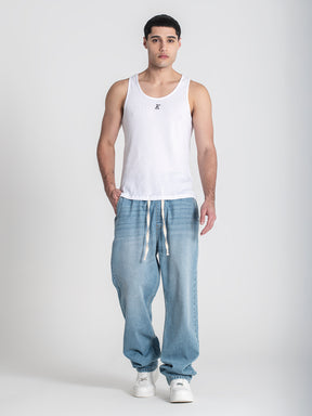 tank tops / White K Tank Top