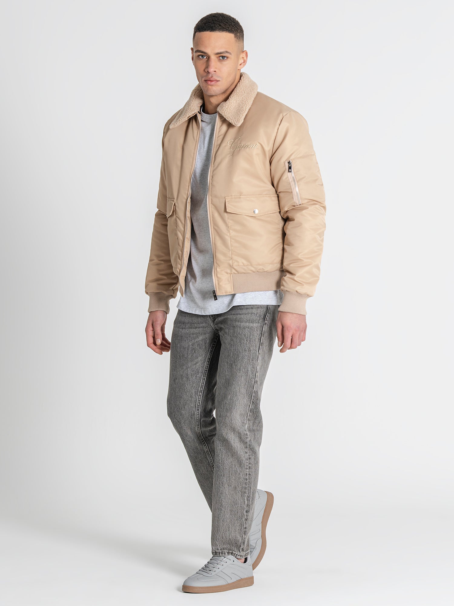 bombers / Beige Gianni Bomber Jacket