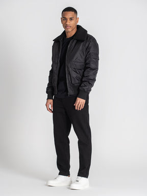 jackets / Black Aviator Jacket