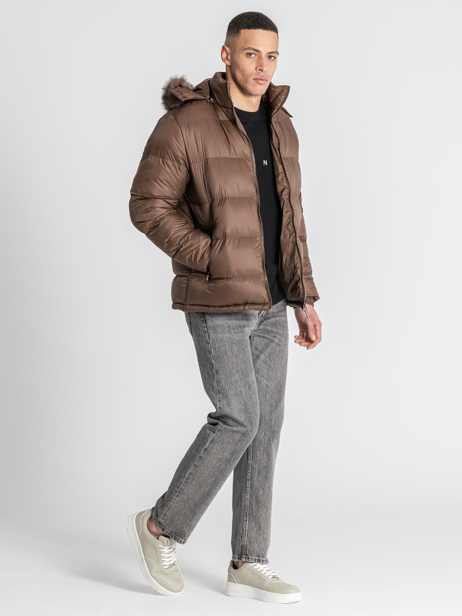 puffers / Brown GK Puffer Jacket