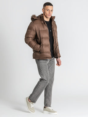 puffers / Brown GK Puffer Jacket