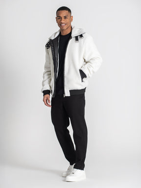 jackets / White Cocoon Sherpa Jacket