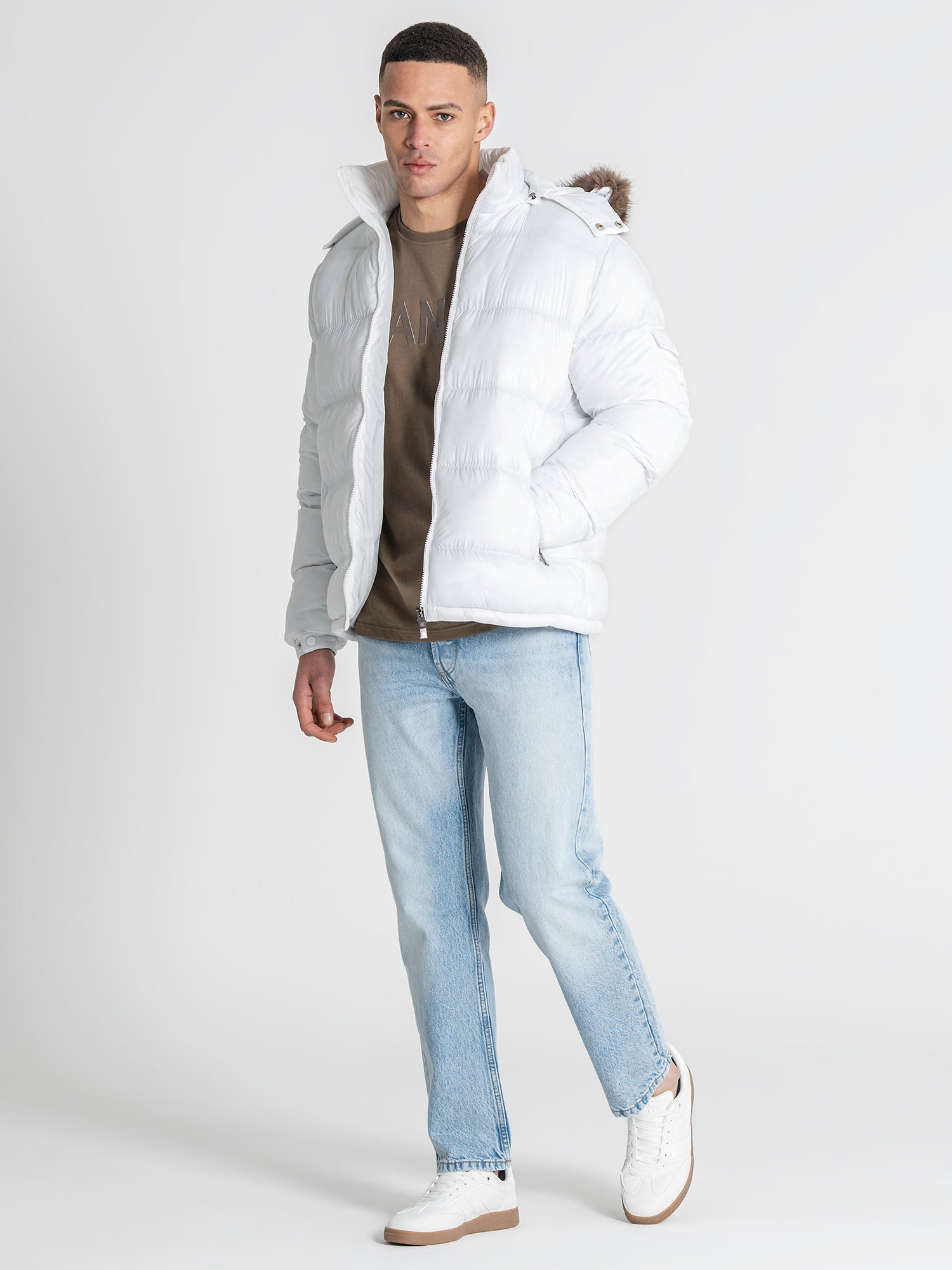 puffers / White GK Puffer Jacket