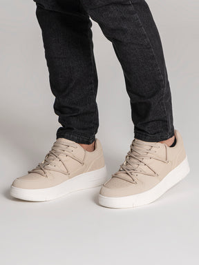 sneakers / Taupe Wrapped Sneakers