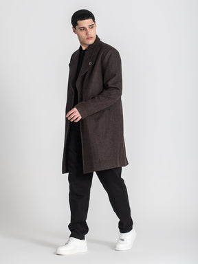 overcoats / Brown Oxford Coat