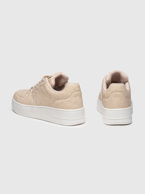 sneakers / Beige Logomania Sneakers