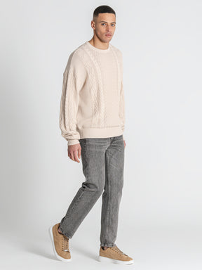 sweats / Camel Cable Knit Sweater