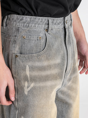 shorts / Grey Vintage Denim Shorts
