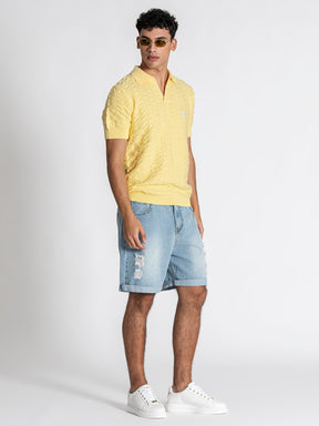 polos / Yellow GK Knit Polo