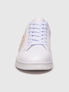 sneakers / White Plush Sneakers