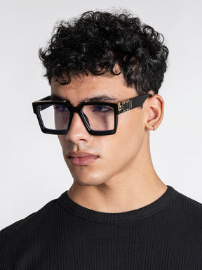 sunglasses / Black Clean Square Sunglasses