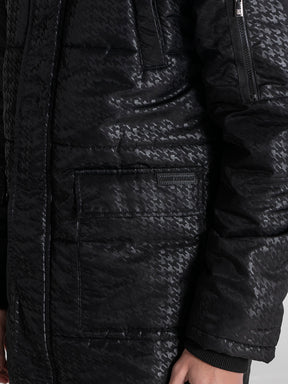 overcoats / Black GK Houndstooth Coat