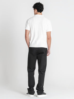 polos / White Dimension Knit Polo