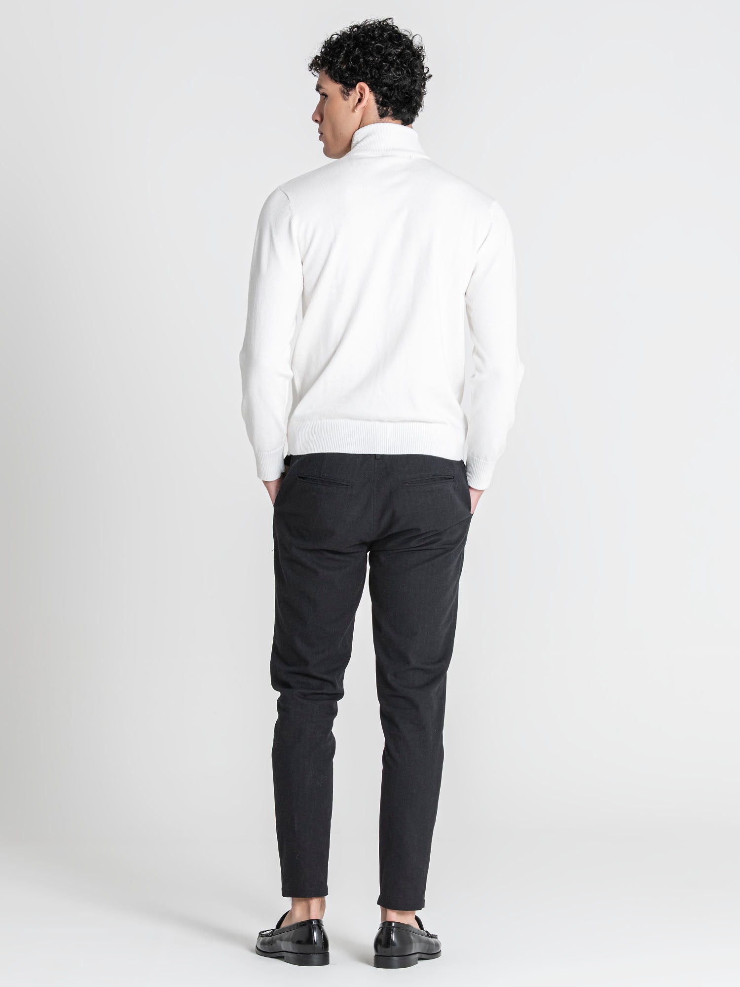 sweats / White Soft Knit Turtleneck